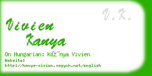 vivien kanya business card